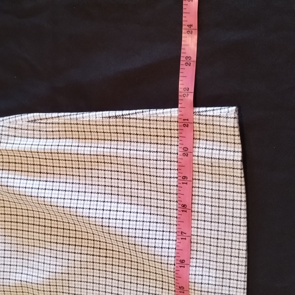 Express Bleus Skirt Plaid Color:White, Blue & Grey Size:9/10 poly/Cotton/spandex - Picture 8 of 11